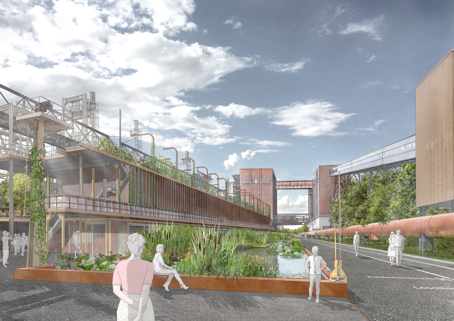 The Hansa coking plant industrial monument in Dortmund is to become a green oasis for the IGA 2027