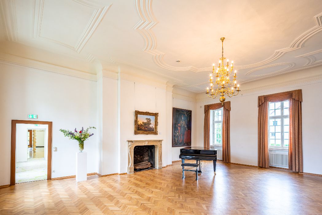 The portrait painting of Charlemagne is an eye-catcher in the Liesborn Abbey Museum
