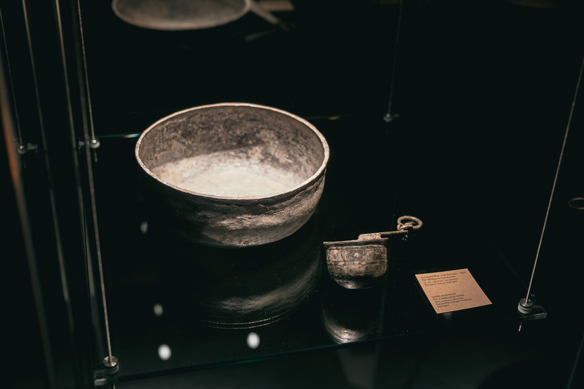 Ladle and bowl for welcome drink, 12th century