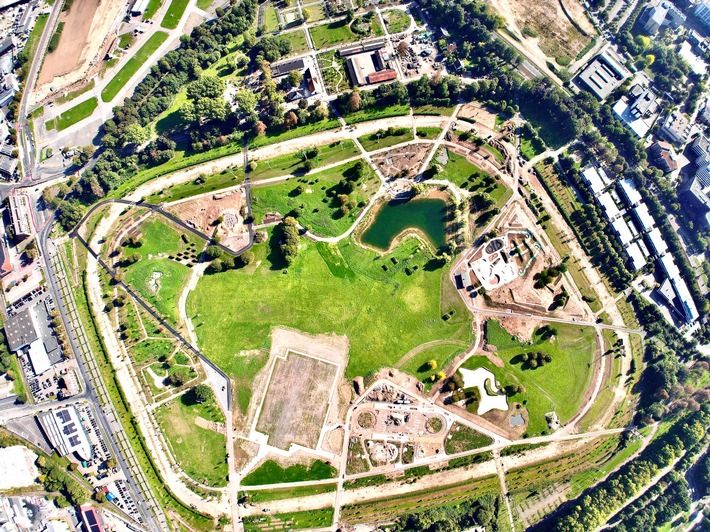 A green oasis is being created on the former racecourse site in Neuss for the 2026 State Garden Show