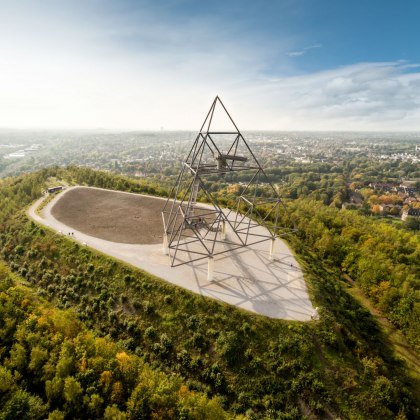 Aerial view of the Tetrahedron on a slag heap in Bottrop, © Dominik Ketz, Tourismus NRW e.V.