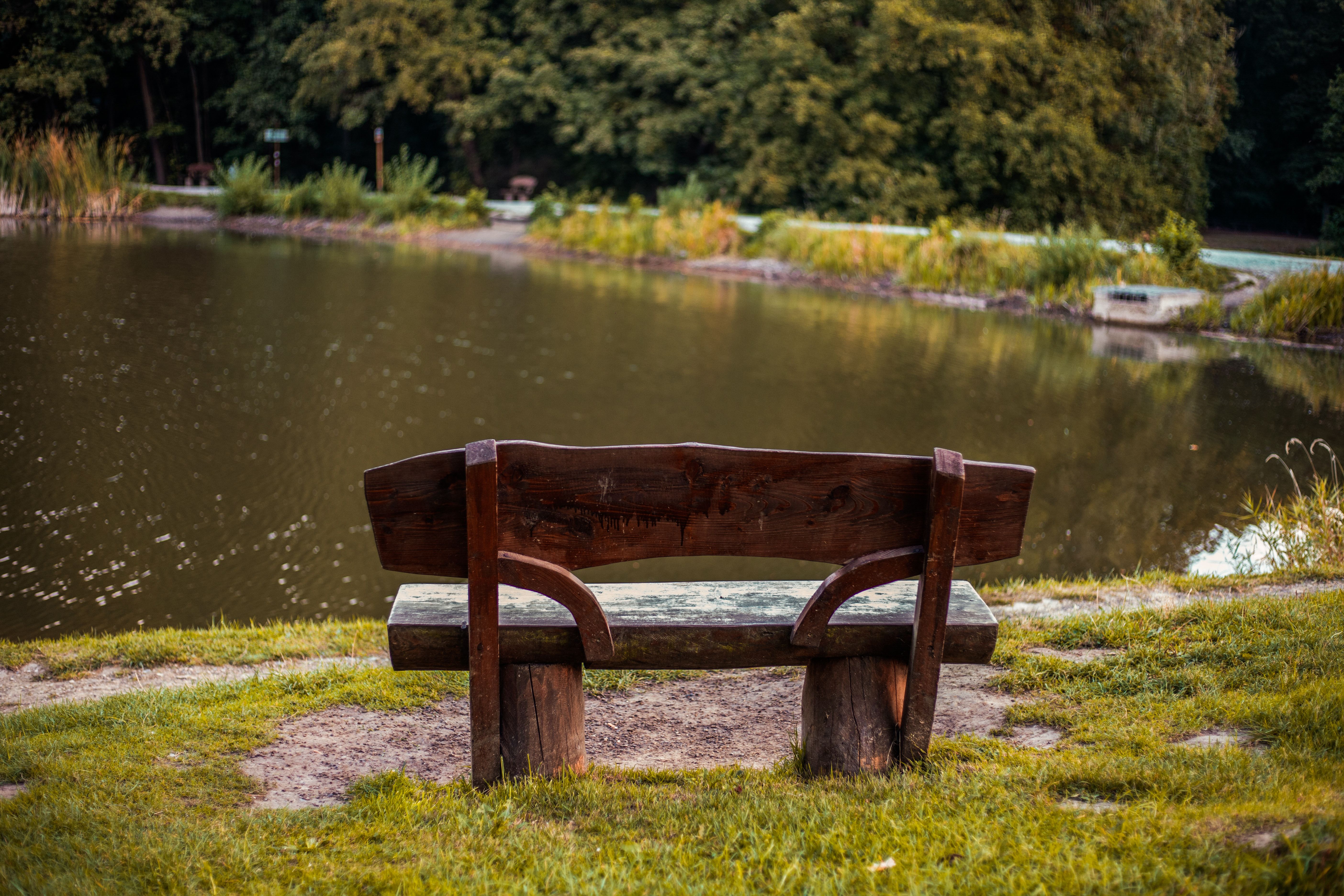 Bench at the Externsteine in the Teutoburg Forest