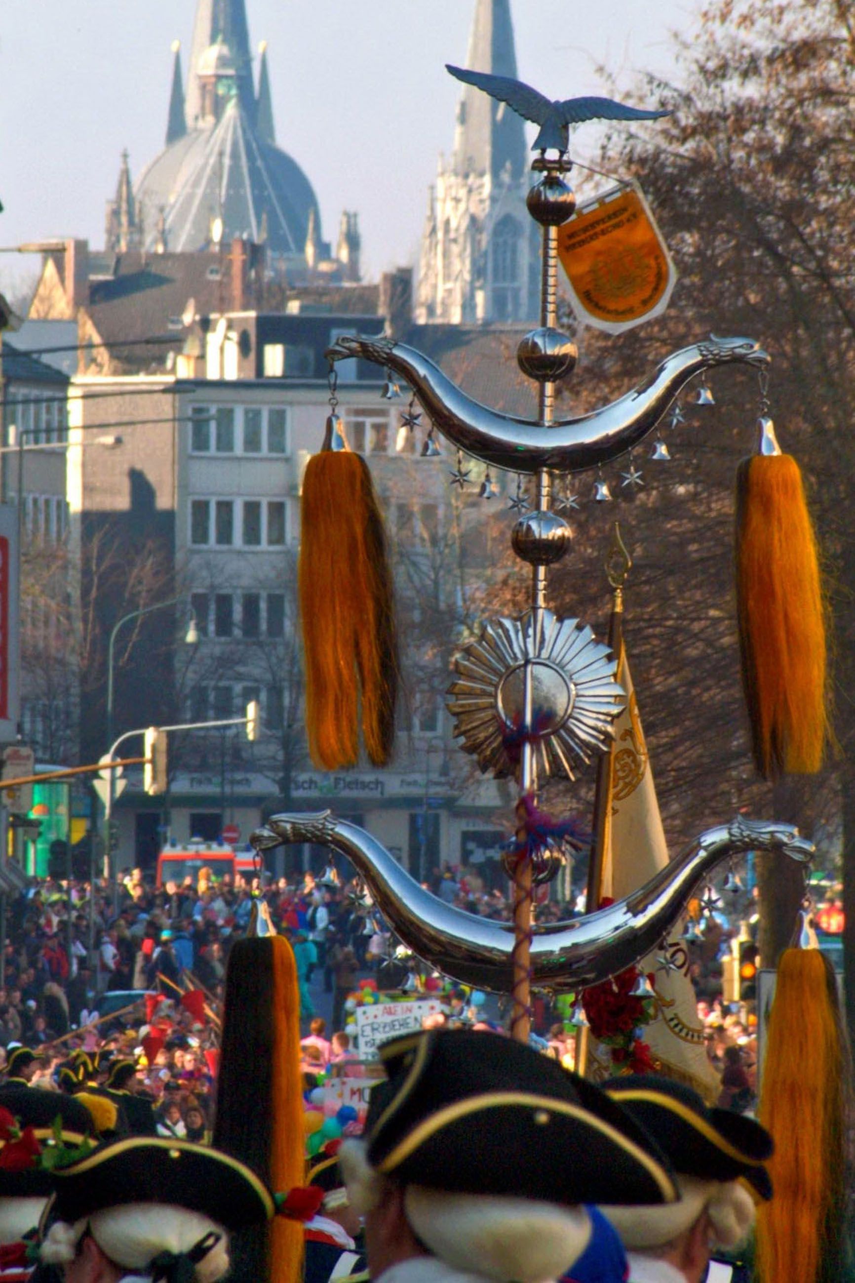 The traditional Rose Monday parade in Aachen