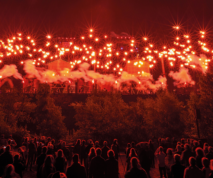 Feuerwerk im Landschafspark Duisburg-Nord, © Malte Reiter
