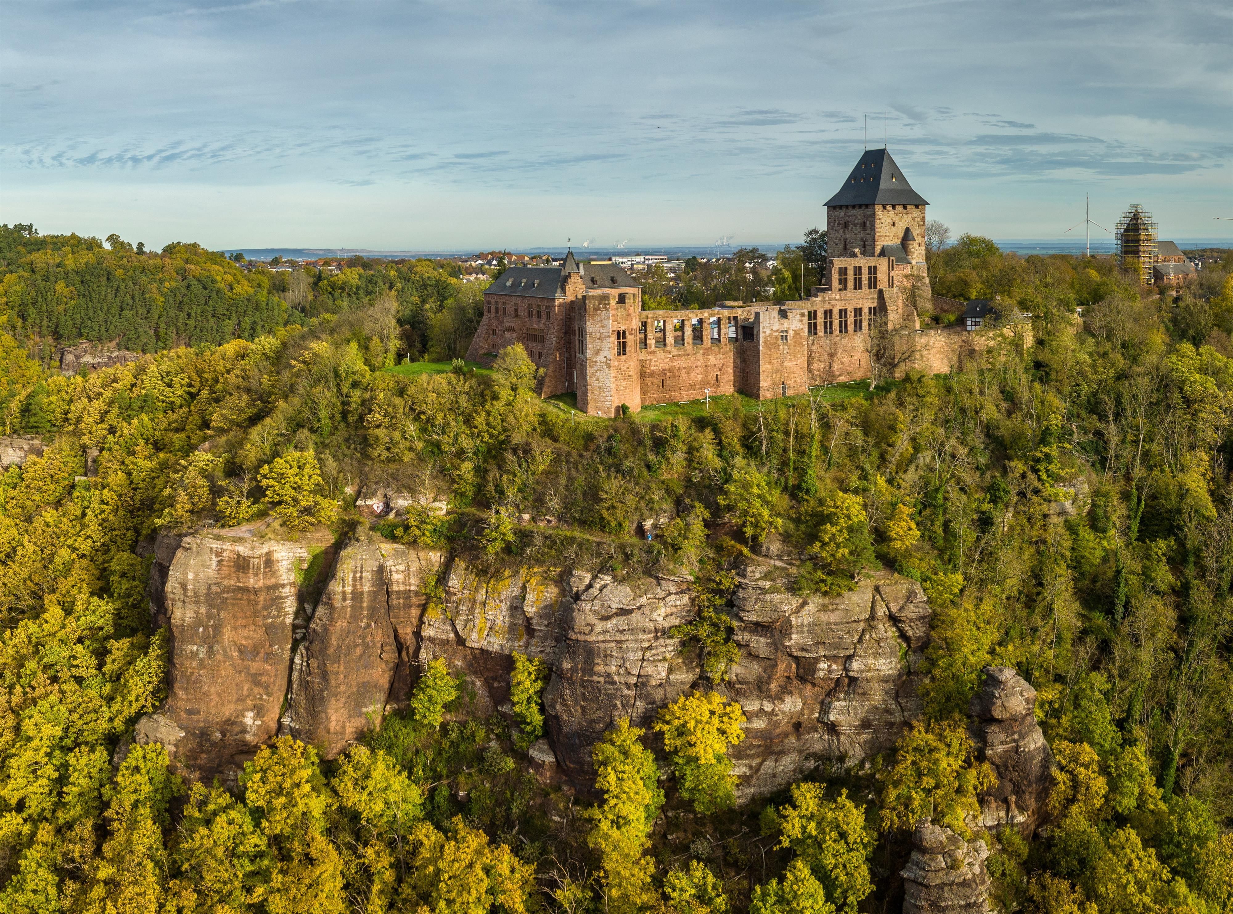 Nideggen Castle high above the Eifel