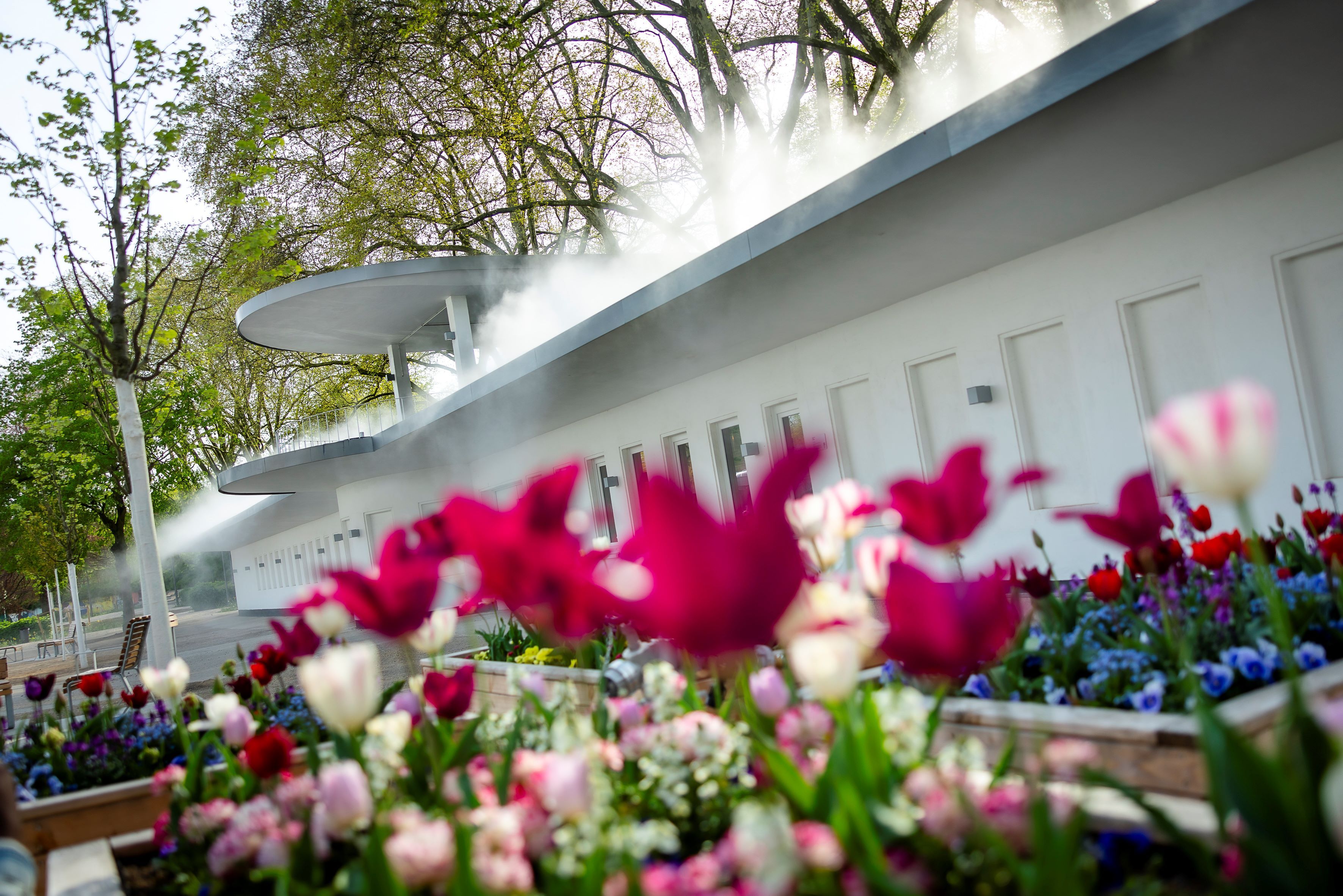 Renovated totalizator of the former racecourse, which has now been integrated into the 2026 State Garden Show