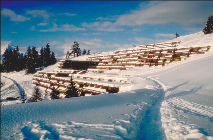 Charlotte Perriand, ARC 1600, south-facing slope, design 1968, Les Arcs, France