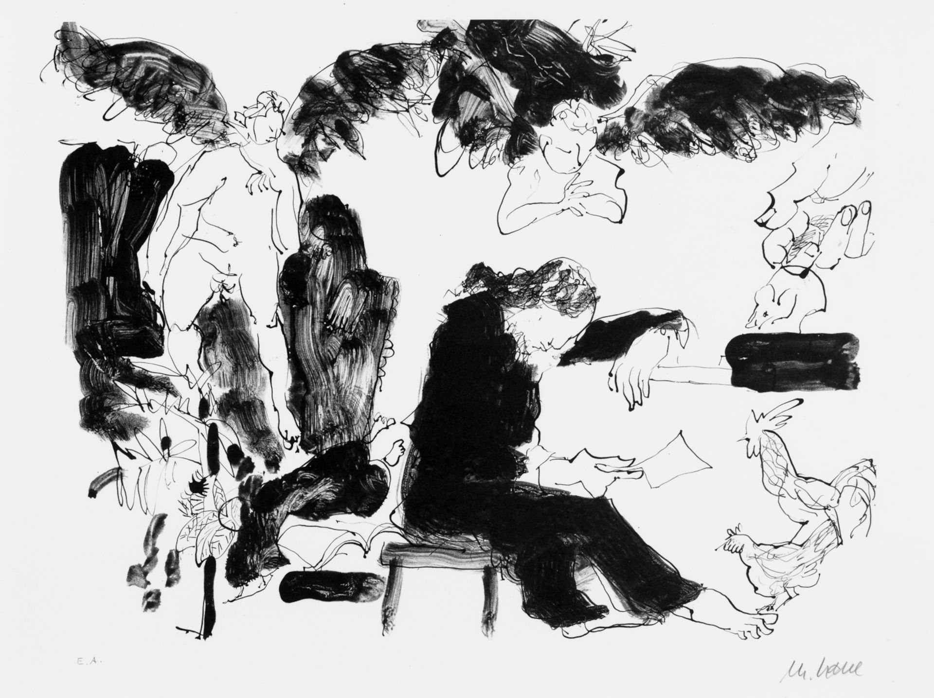 Armin Mueller-Stahl, *The Melancholy of Faust*,
from: *Urfaust* (portfolio), 2003