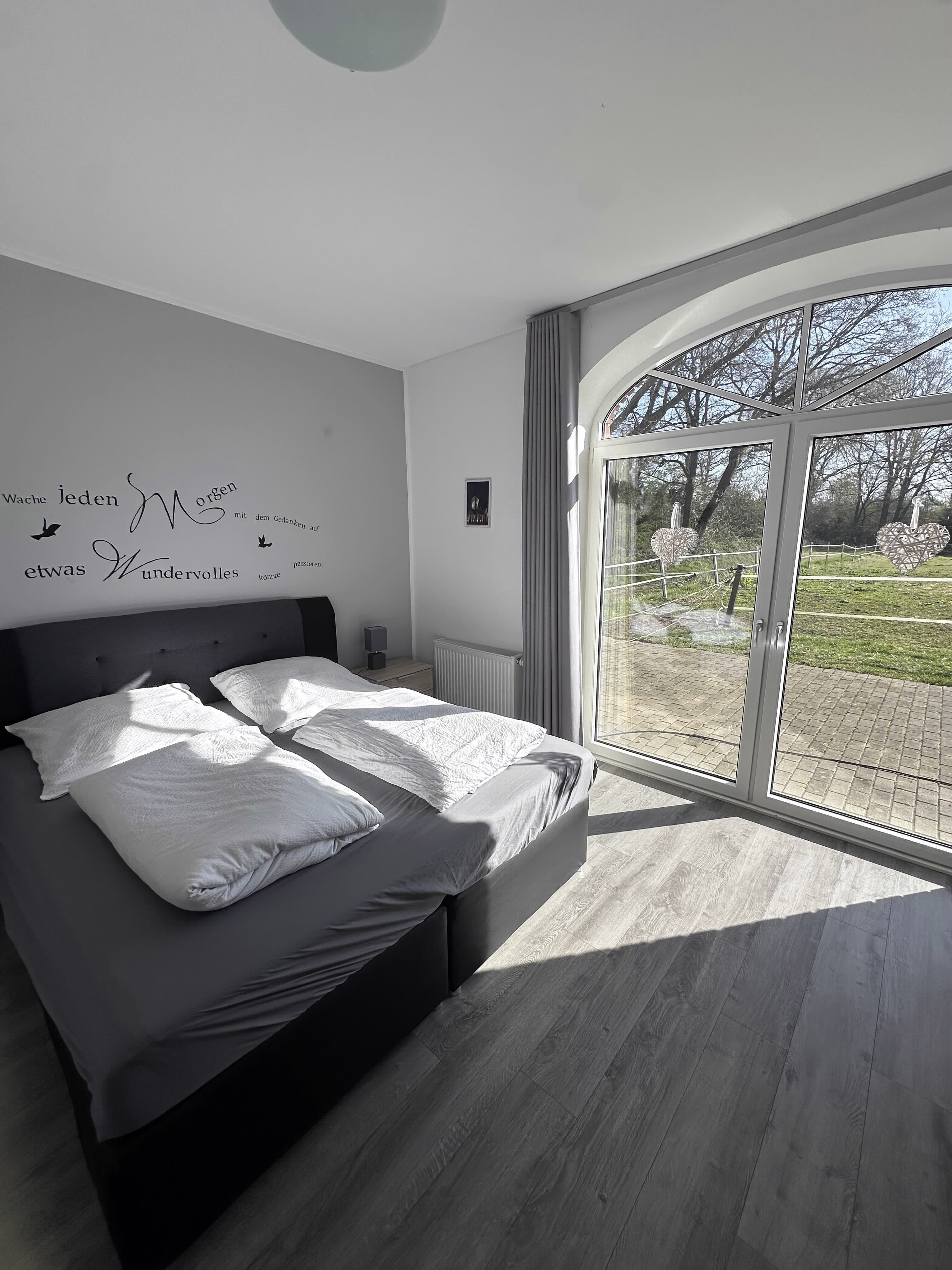 Bedroom in the Kastanienallee vacation apartment