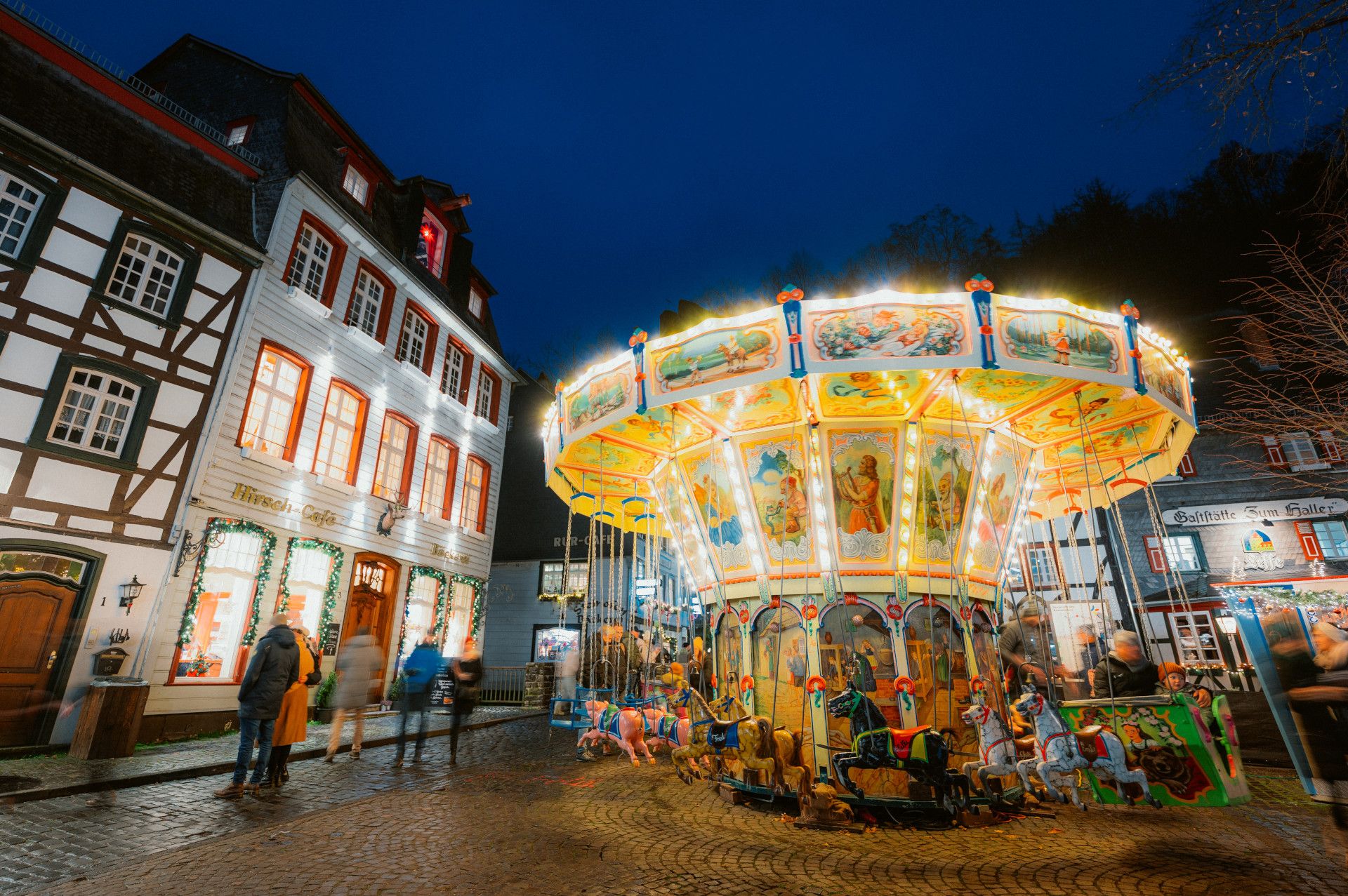 Ferris wheel at the Christmas market in Monschau