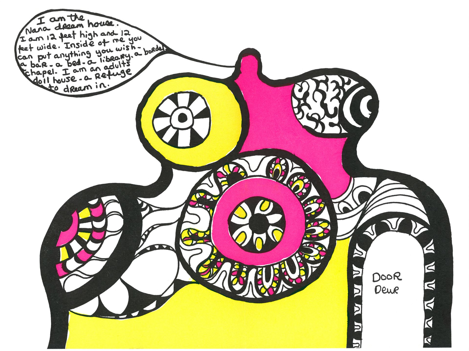 Niki de Saint Phalle, *I am the Nana Dream House*, 1967, print