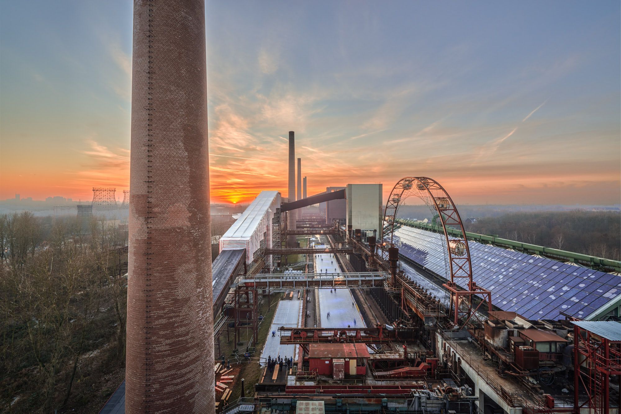 UNESCO World Heritage Site Zollverein Coking Plant Ice Rink