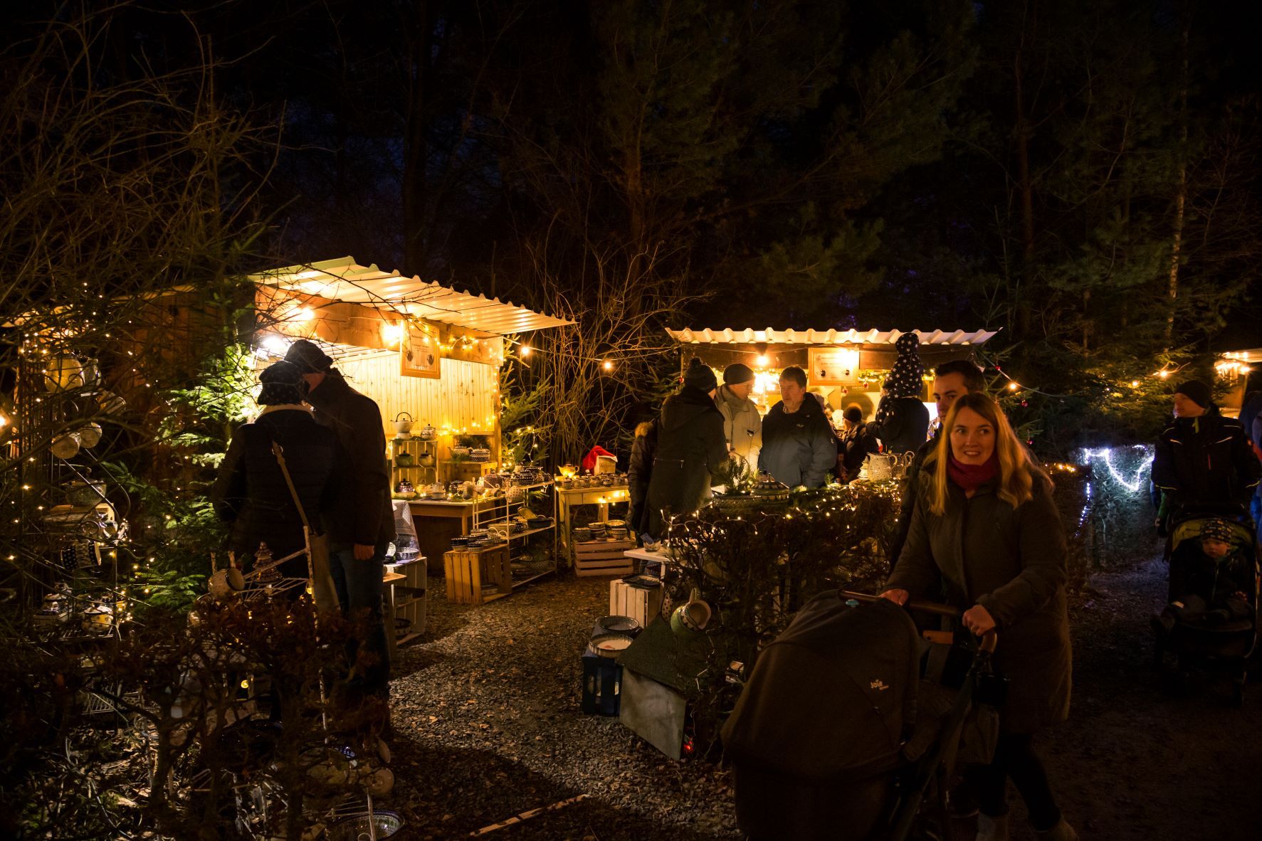 Christmas forest market in the Wildwald Vosswinkel forest