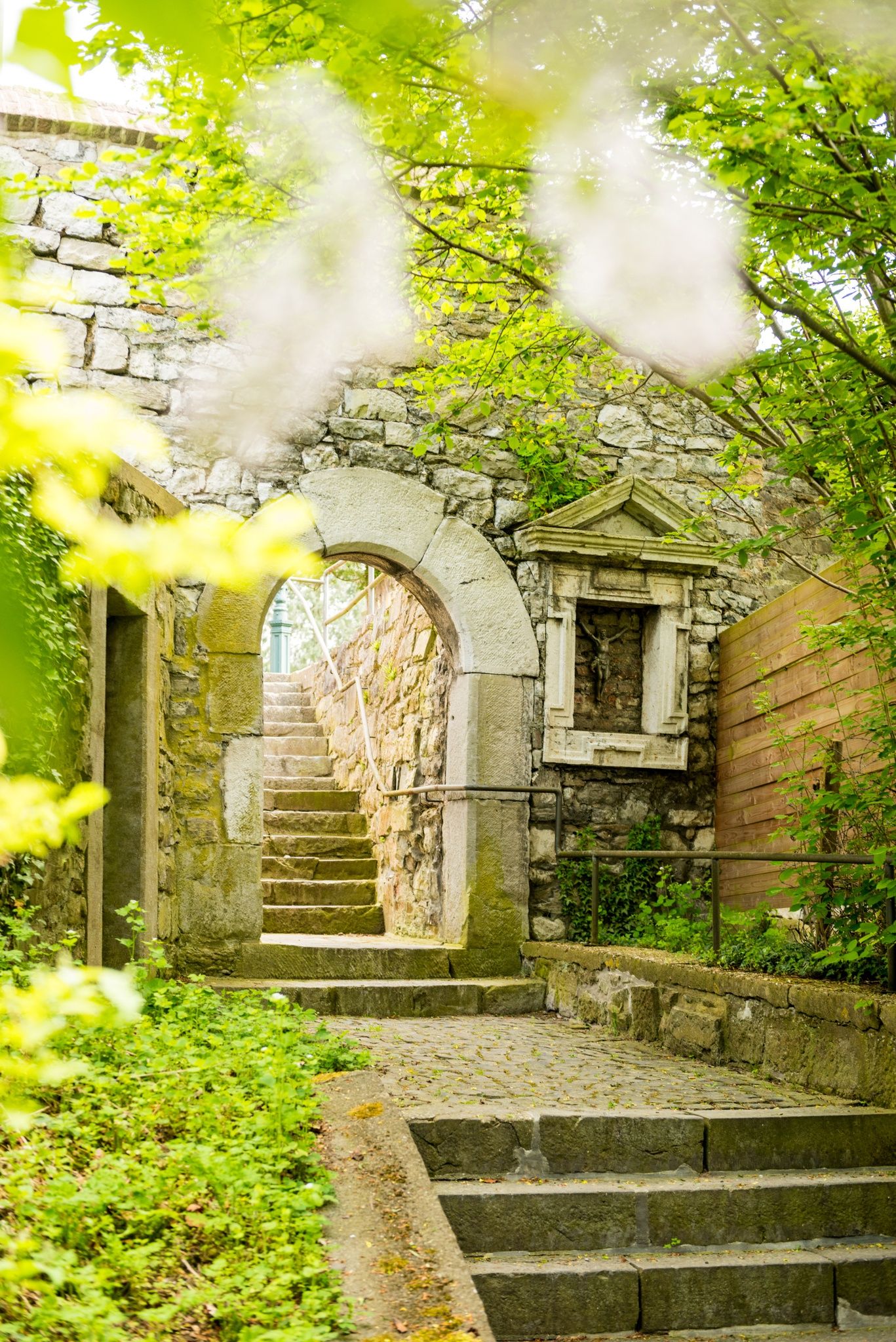 Stairs to St. Stephanus Mountain Church, Kornelimünster