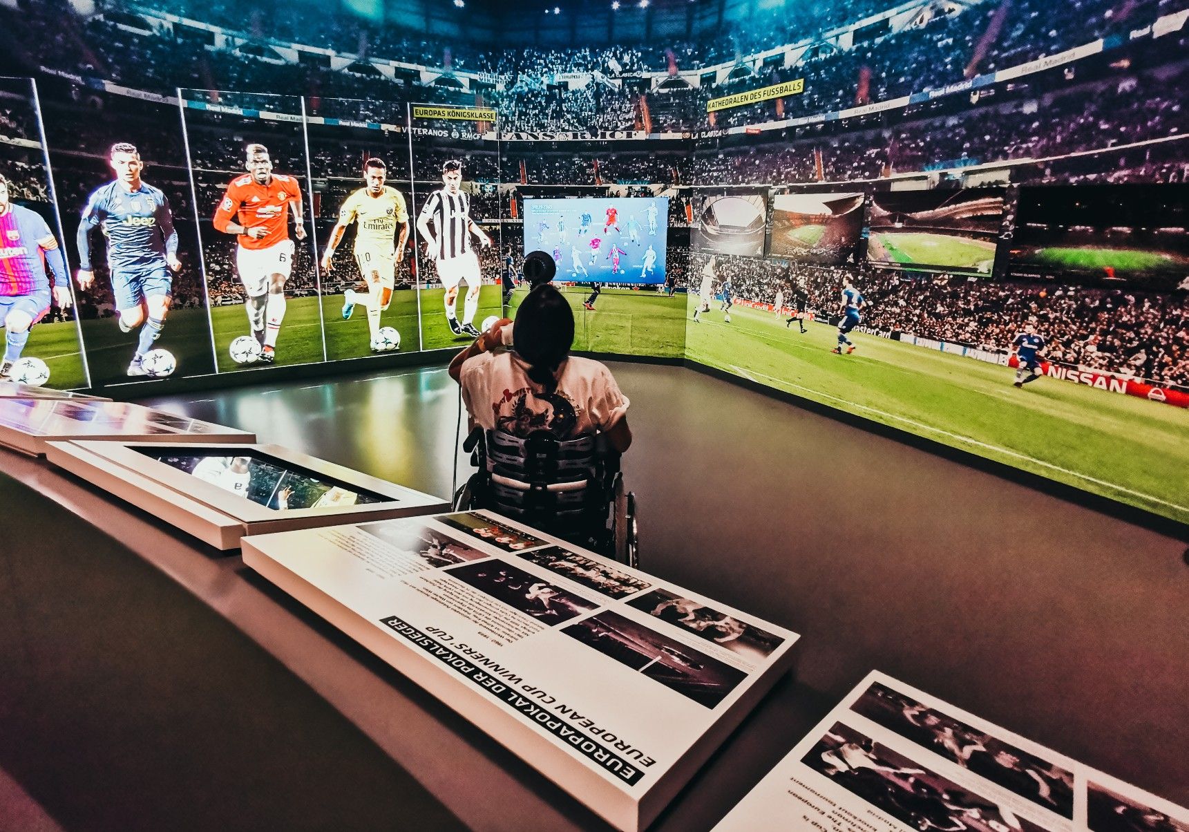 Blogger Kim Lumelius visits the German Football Museum in Dortmund, Ruhr Area