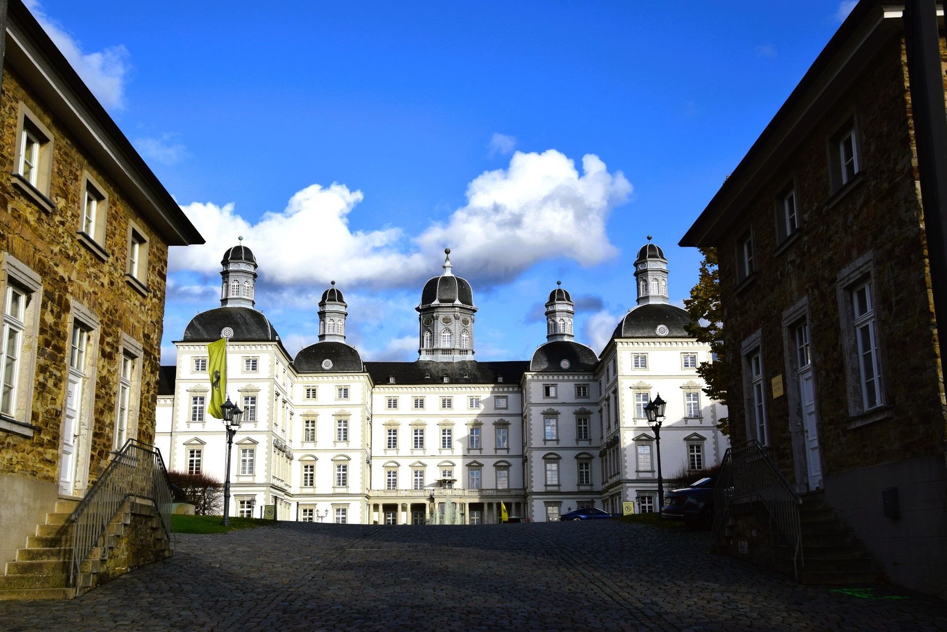 View of Bensberg Castle in the Bergisches Land region