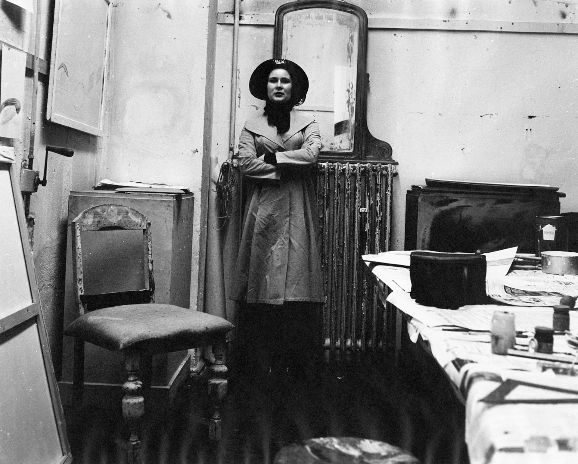 Katharina Sieverding, Teo Otto's class, Düsseldorf Academy of Fine Arts, 1966