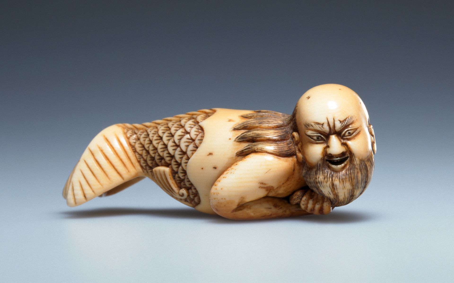 Netsuke: Aquarius (Ningyo), 17th/18th century