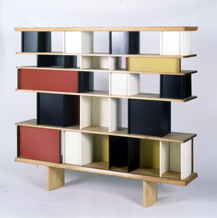 Charlotte Perriand, Bibliothèque Mexique, 1952, bookshelf, 161 × 183 x 30.5 cm