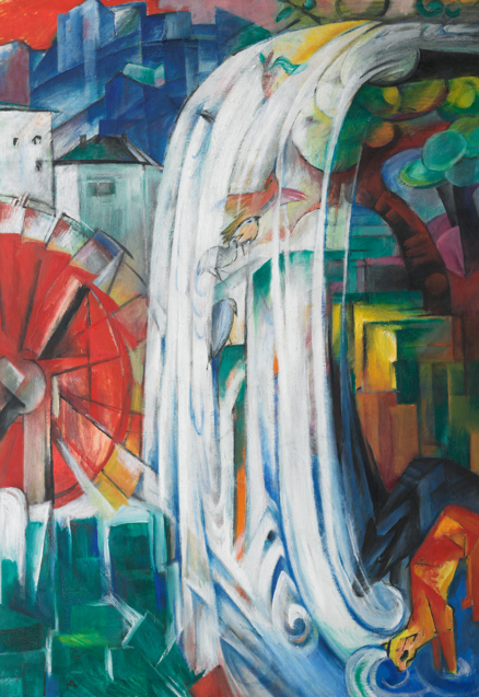 Franz Marc, *The Enchanted Mill*, 1913, oil on canvas, 130.2 × 90.8 cm
