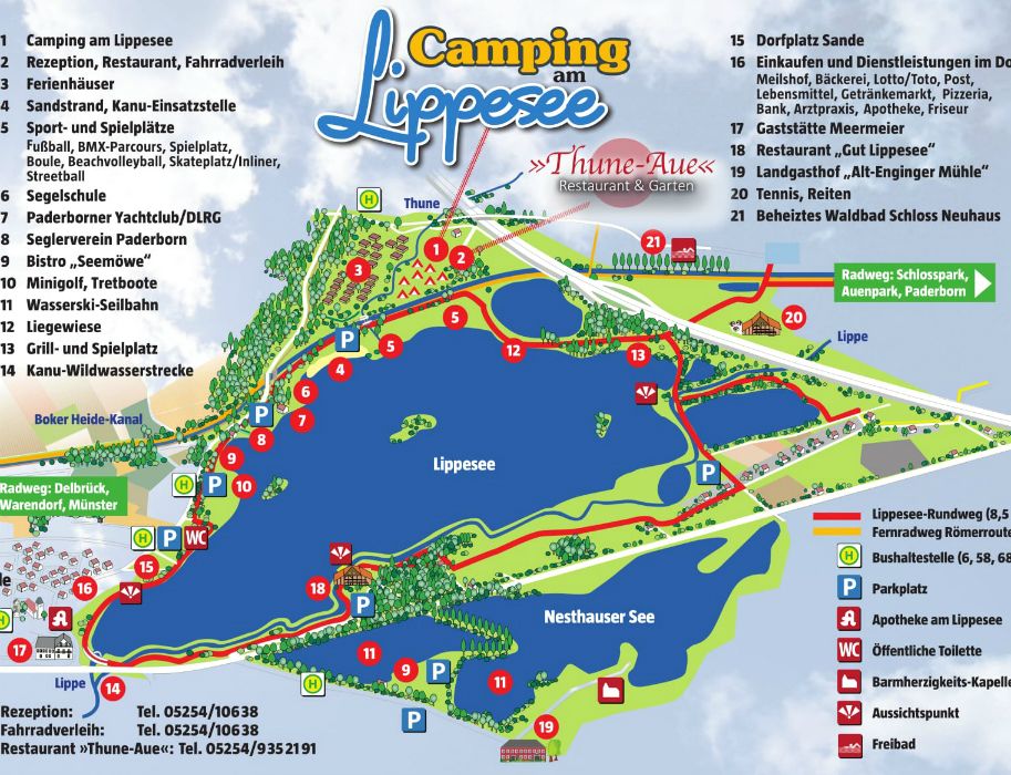 To Page Leisure and residential park on Lake Lippe