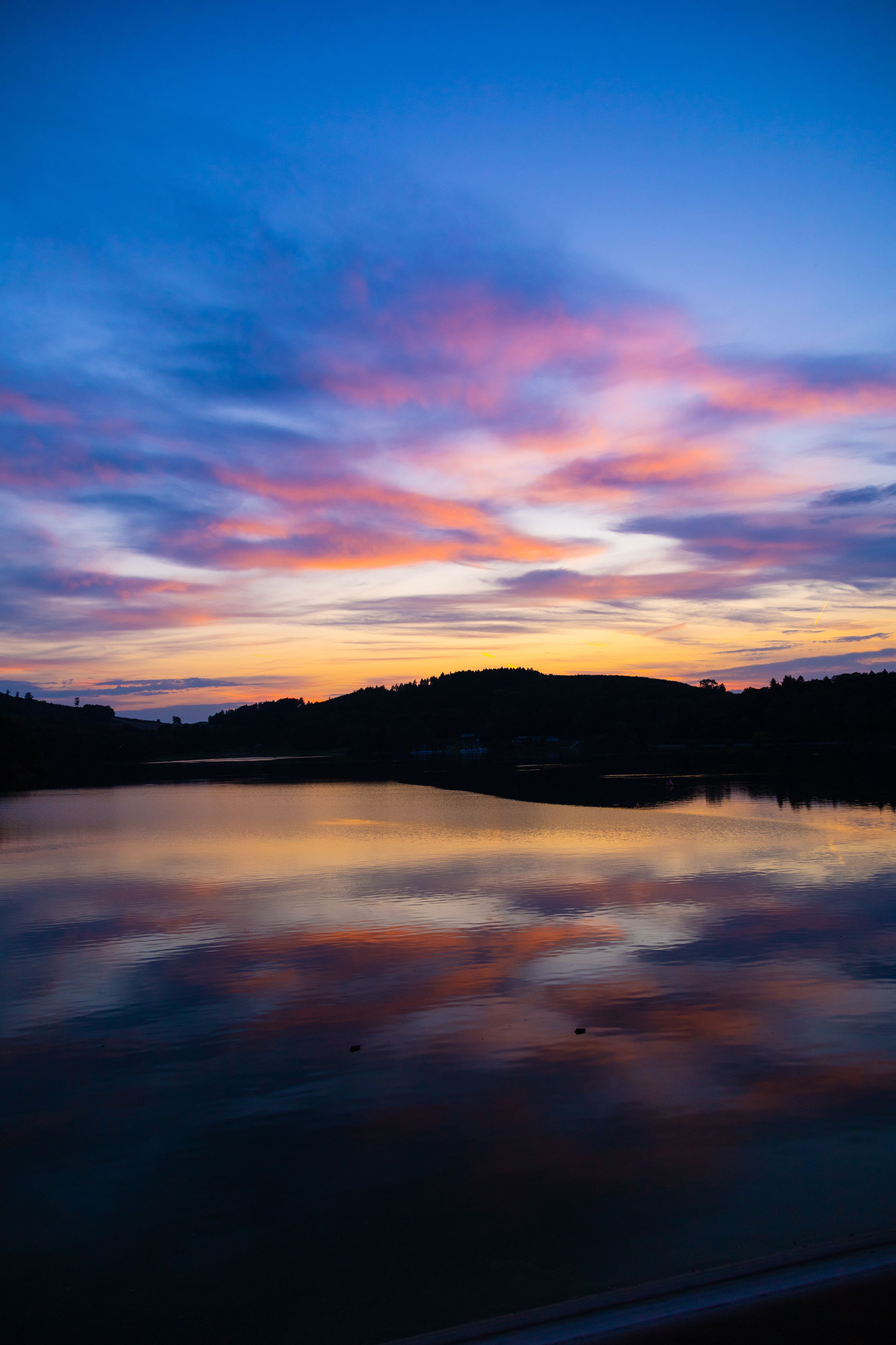 Sunset at Lake Hennesee, Sauerland
