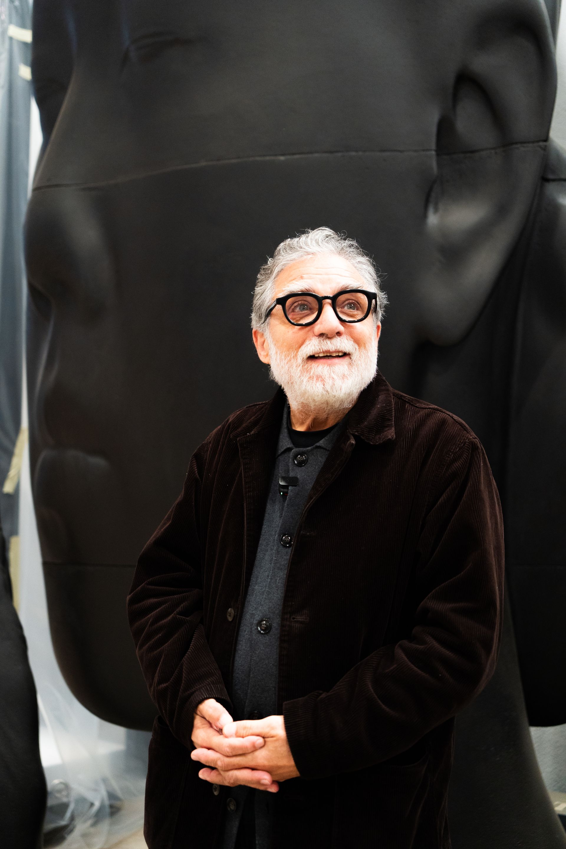 Sculptor Jaume Plensa in his studio in Barcelona
