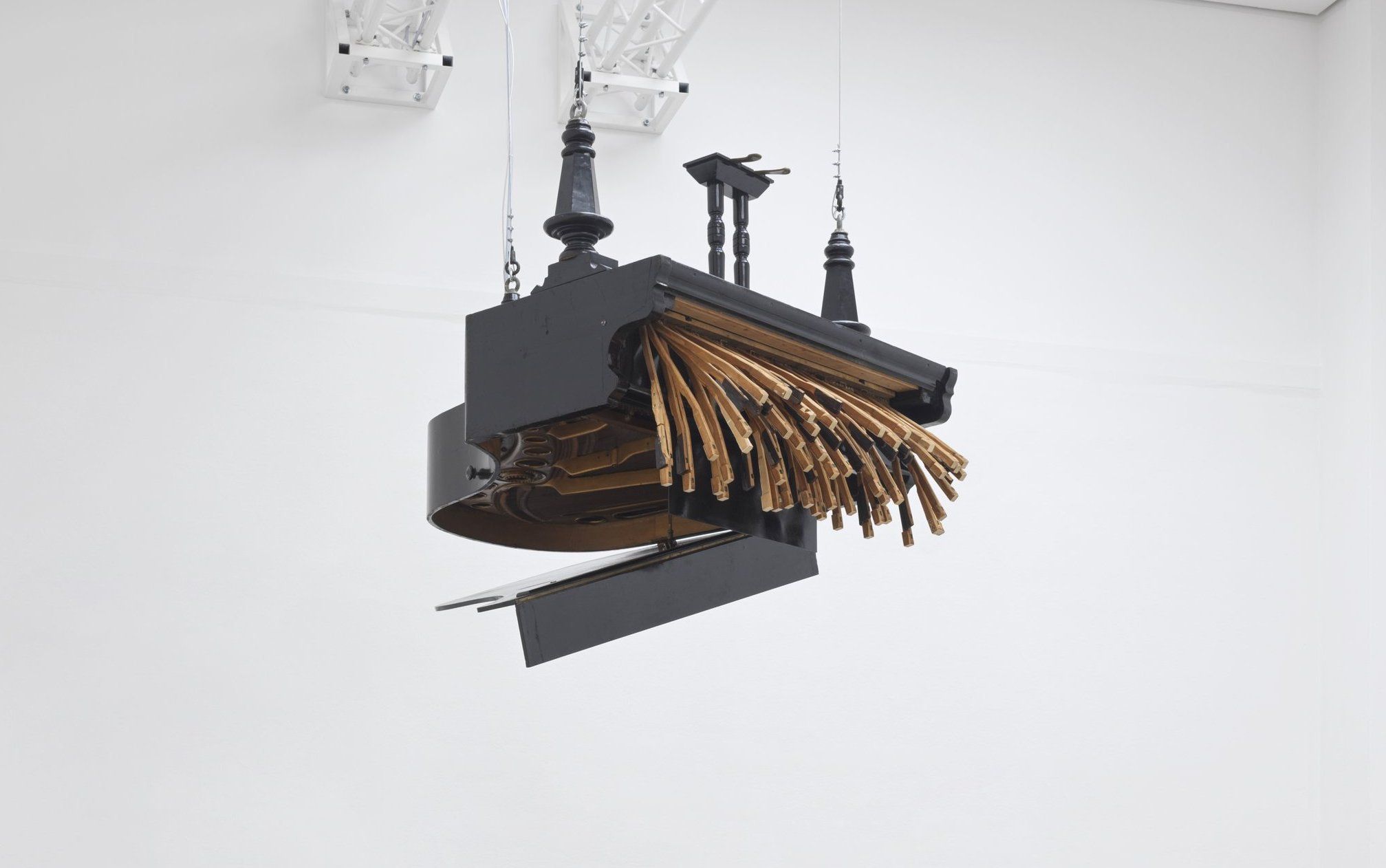 Rebecca Horn, Concert for Anarchy, 2006, Kunstforum Wien exhibition view