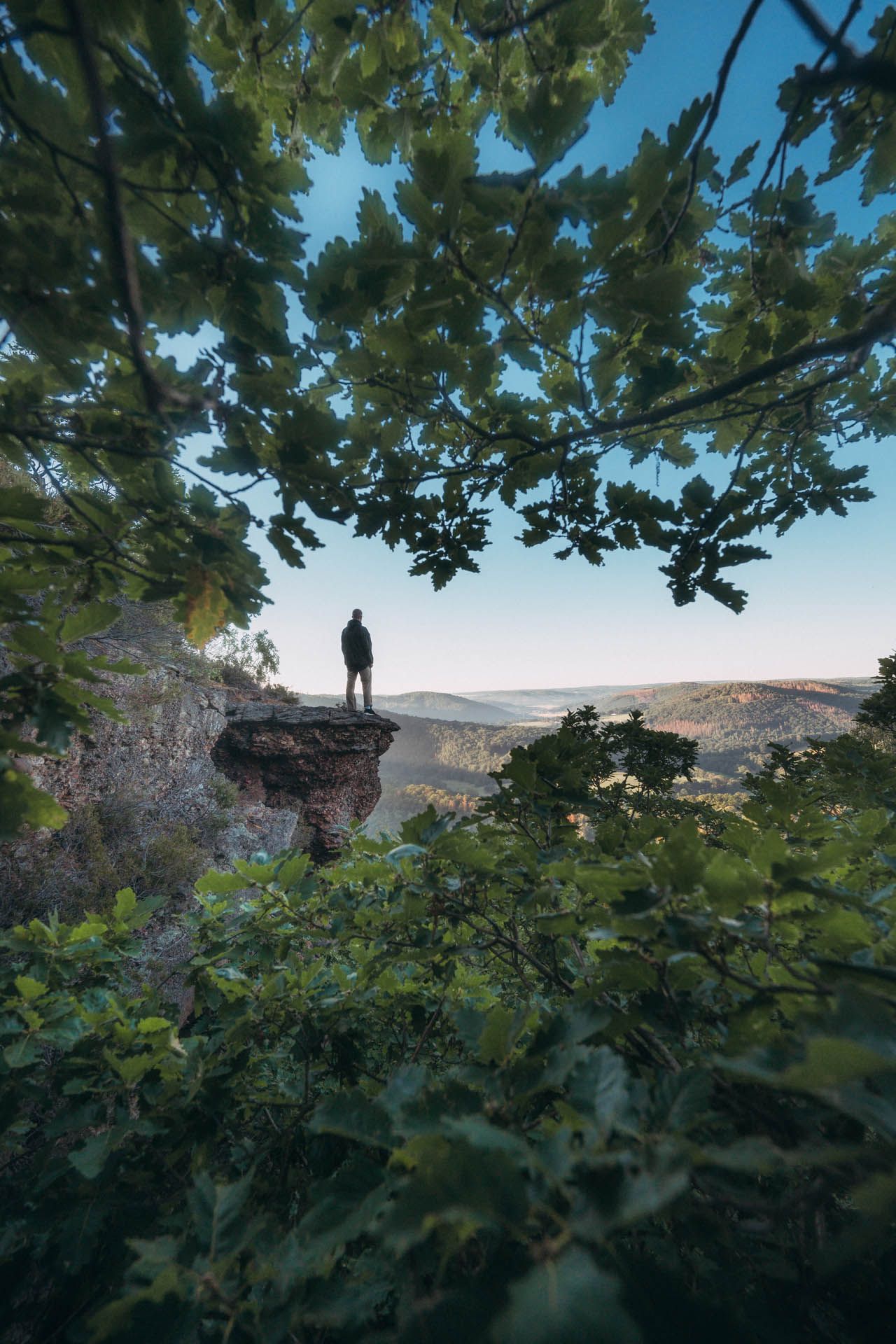 Hikers at the Eugenienstein viewpoint