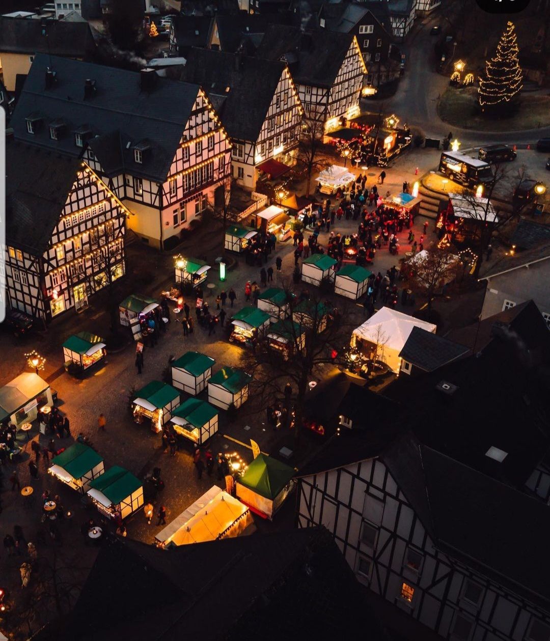 Hilchenbacher Chresdachsmärtche from a bird's eye view