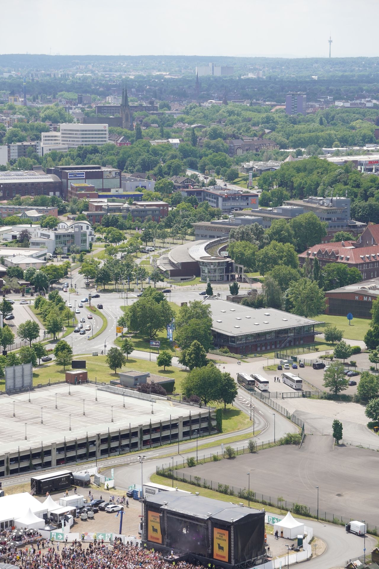 From the Gasometer, you have a view of Oberhausen