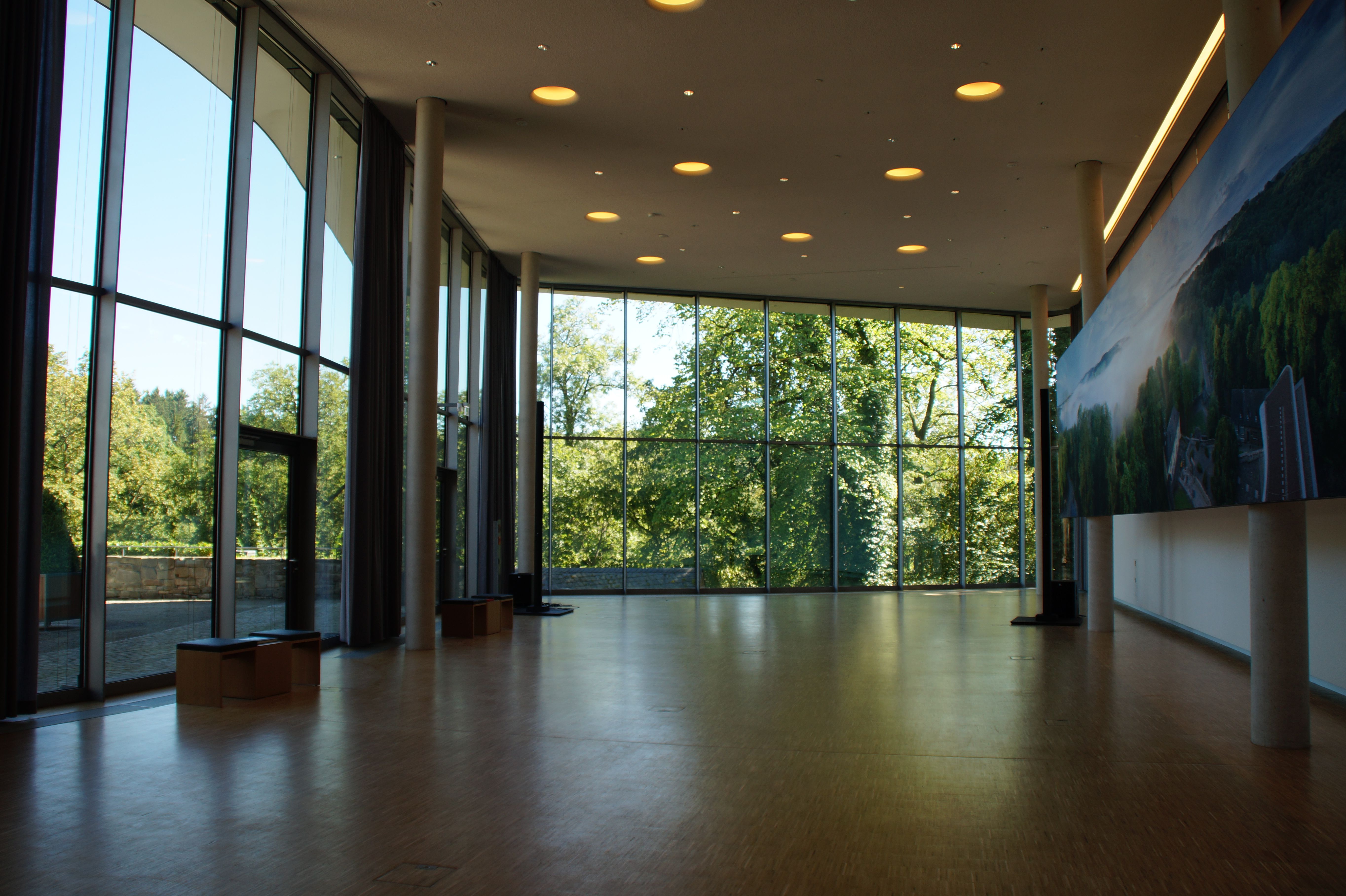 Interior view of the Forum in Homburg Castle and Museum