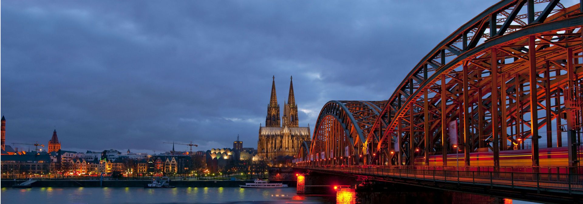 The Hohenzollern Bridge vantage point offers a perfect view of Cologne Cathedral