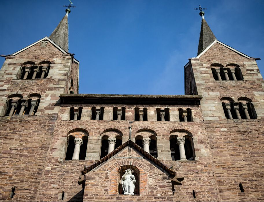 Towers of the Corvey Monastery in Höxter