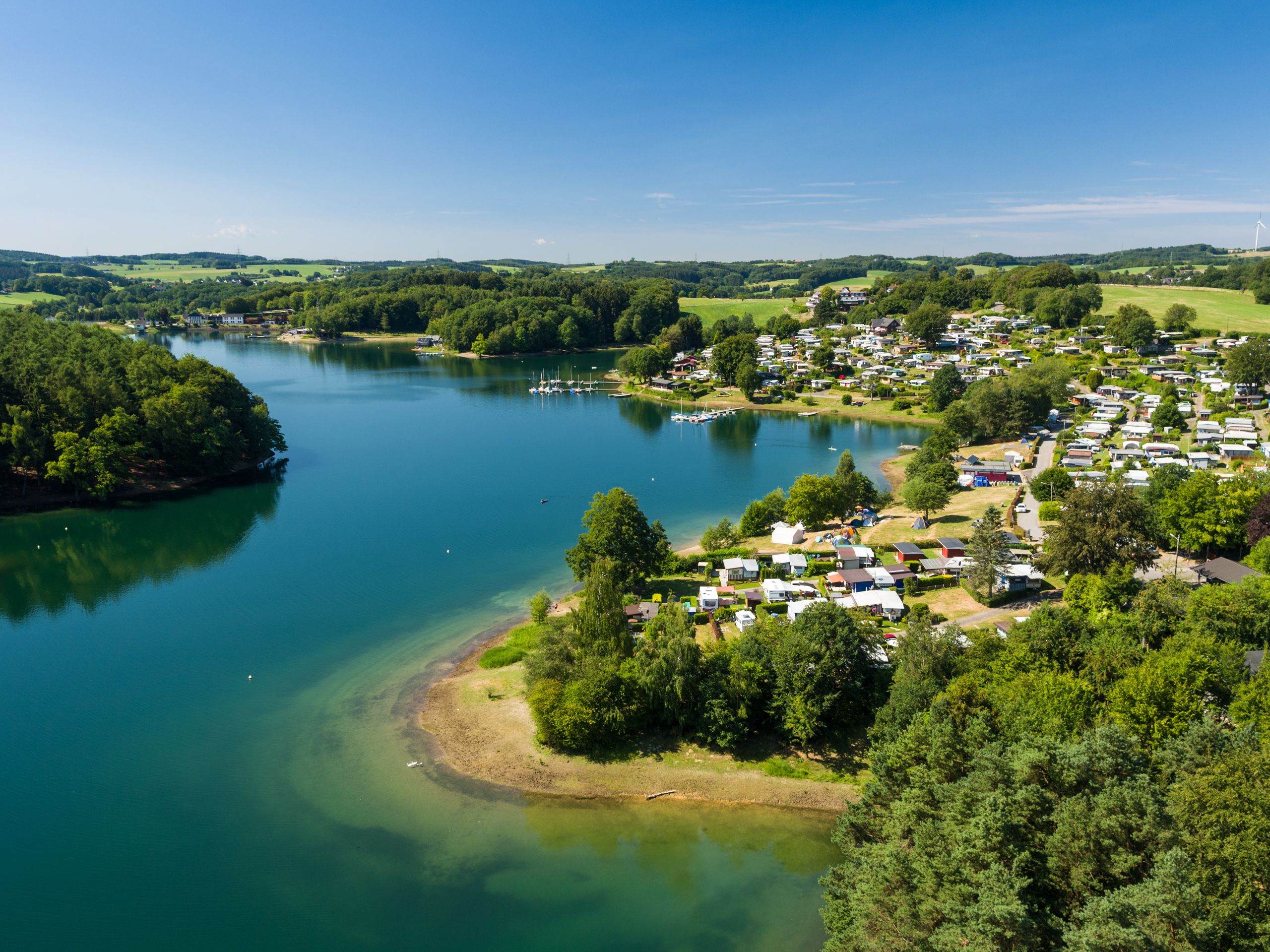 Bevertalsperre von oben