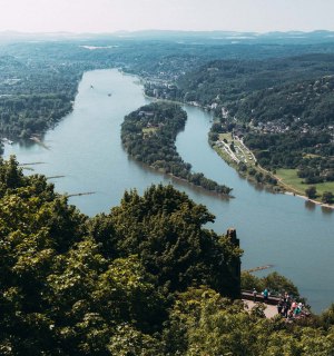 View to the Rhine from the Beethoven hiking trail by Bonn, © Johannes Höhn
