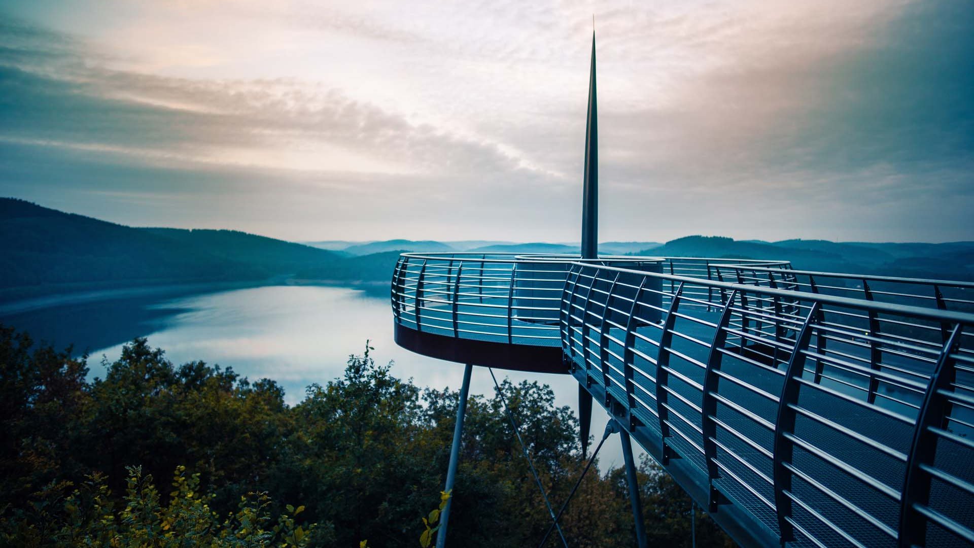 Side view of the Biggeblick viewing platform in the Sauerland, © Tourismus NRW e.V.