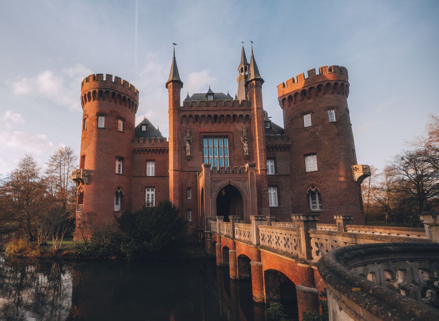 Moyland Castle with moat