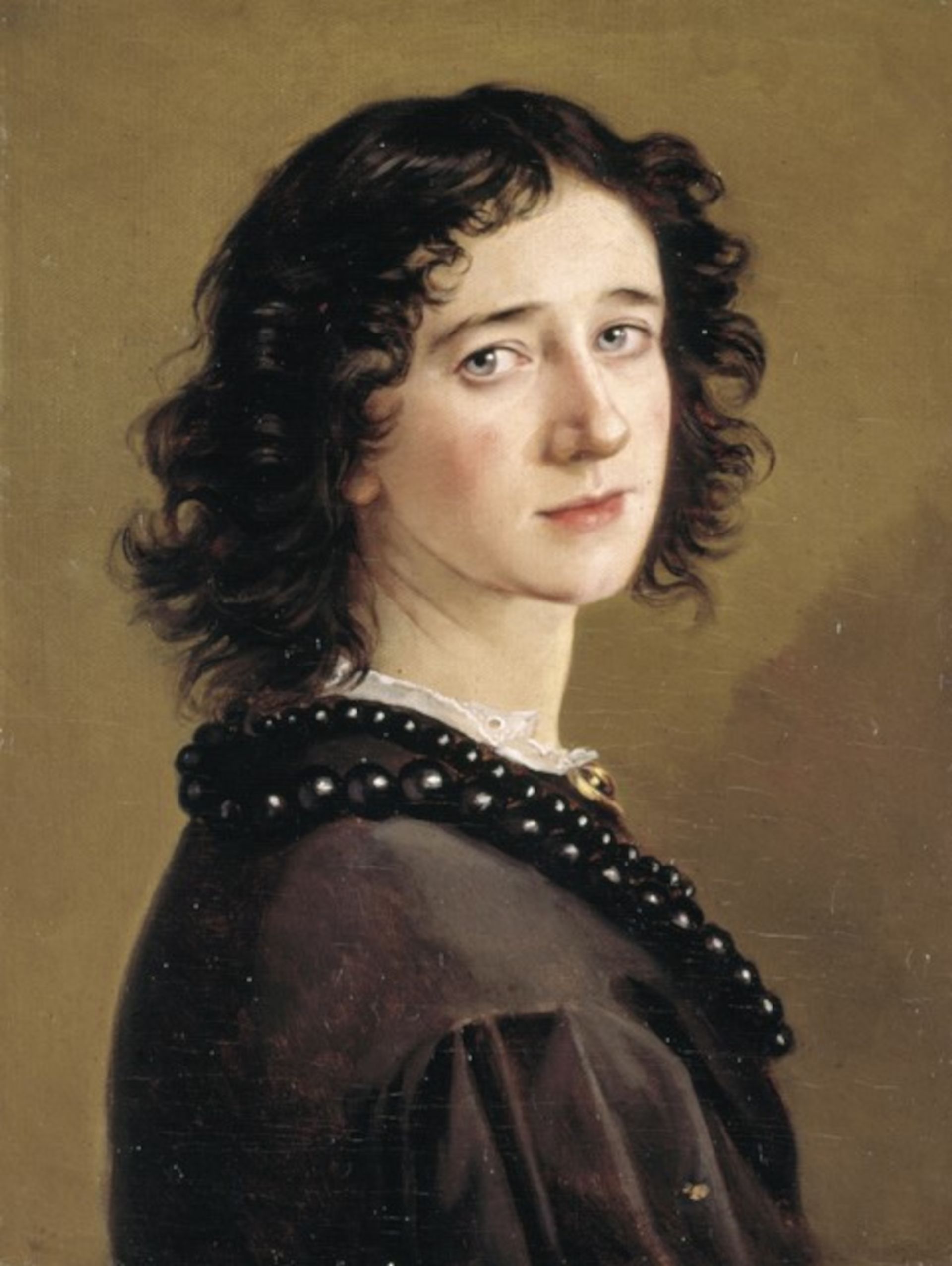 Mathilde Dietrichson, Self-portrait, 1865, oil on canvas, 49.6x37.2 cm, Oslo Museum
