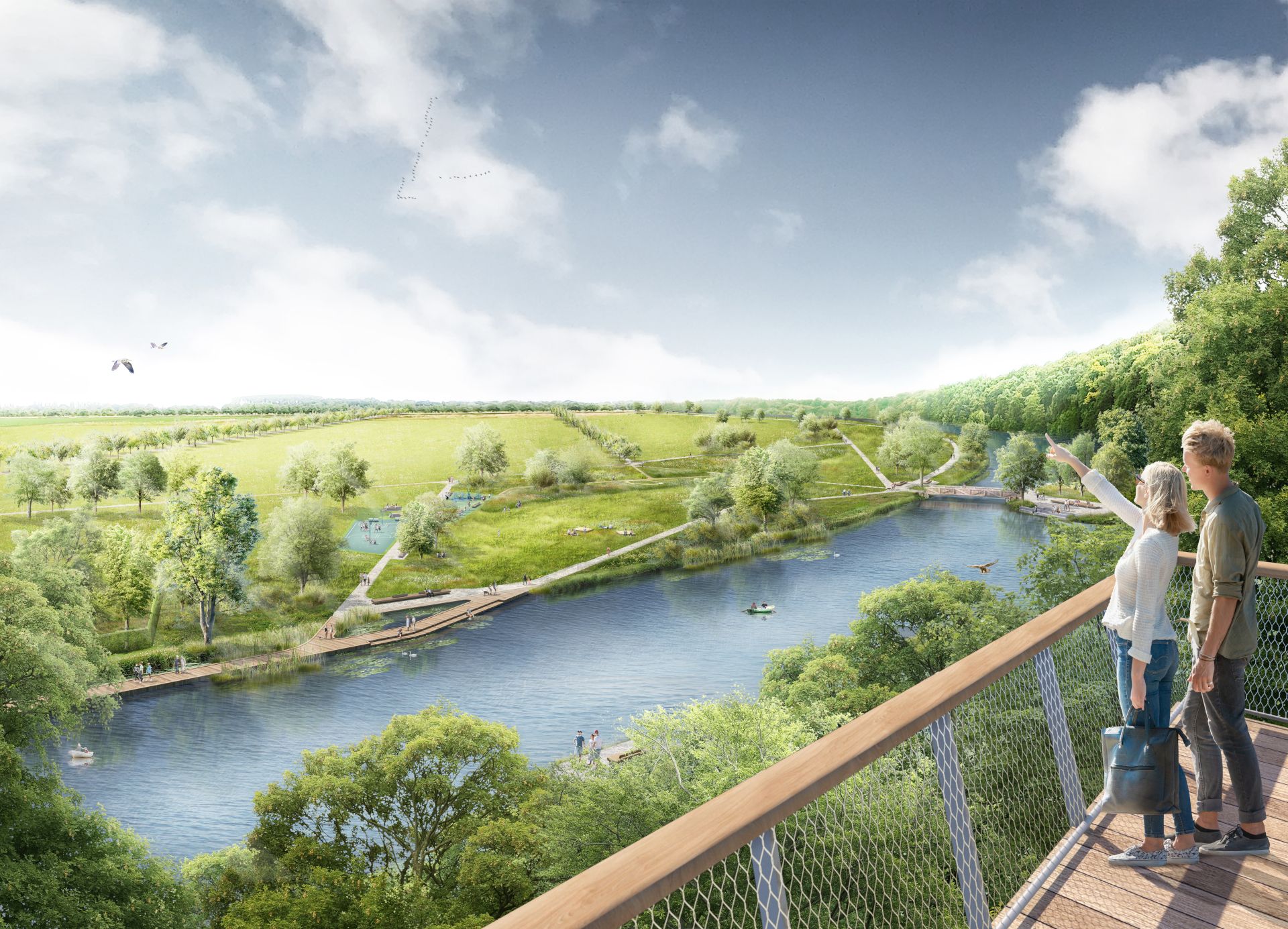 Guests can enjoy a wonderful view of the LaGa grounds from the vantage points on the Waldspange