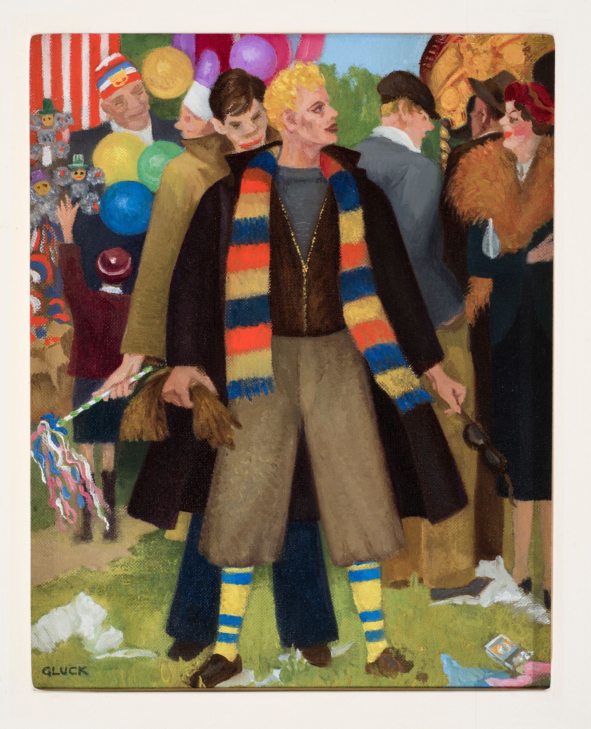 Gluck, Bank Holiday Monday, c.1937, Painting, oil on canvas, 23.7 × 18.7 cm