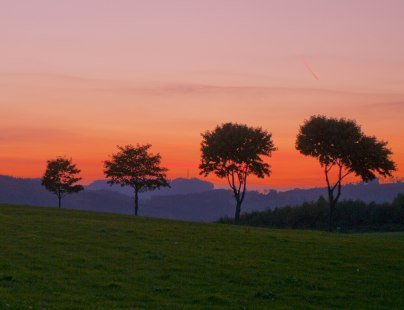 Sonnenuntergänge in der wie unberührt wirkenden Natur sind besonders beeindruckend, © Foto Oliver Franke / Tourismus NRW e.V.