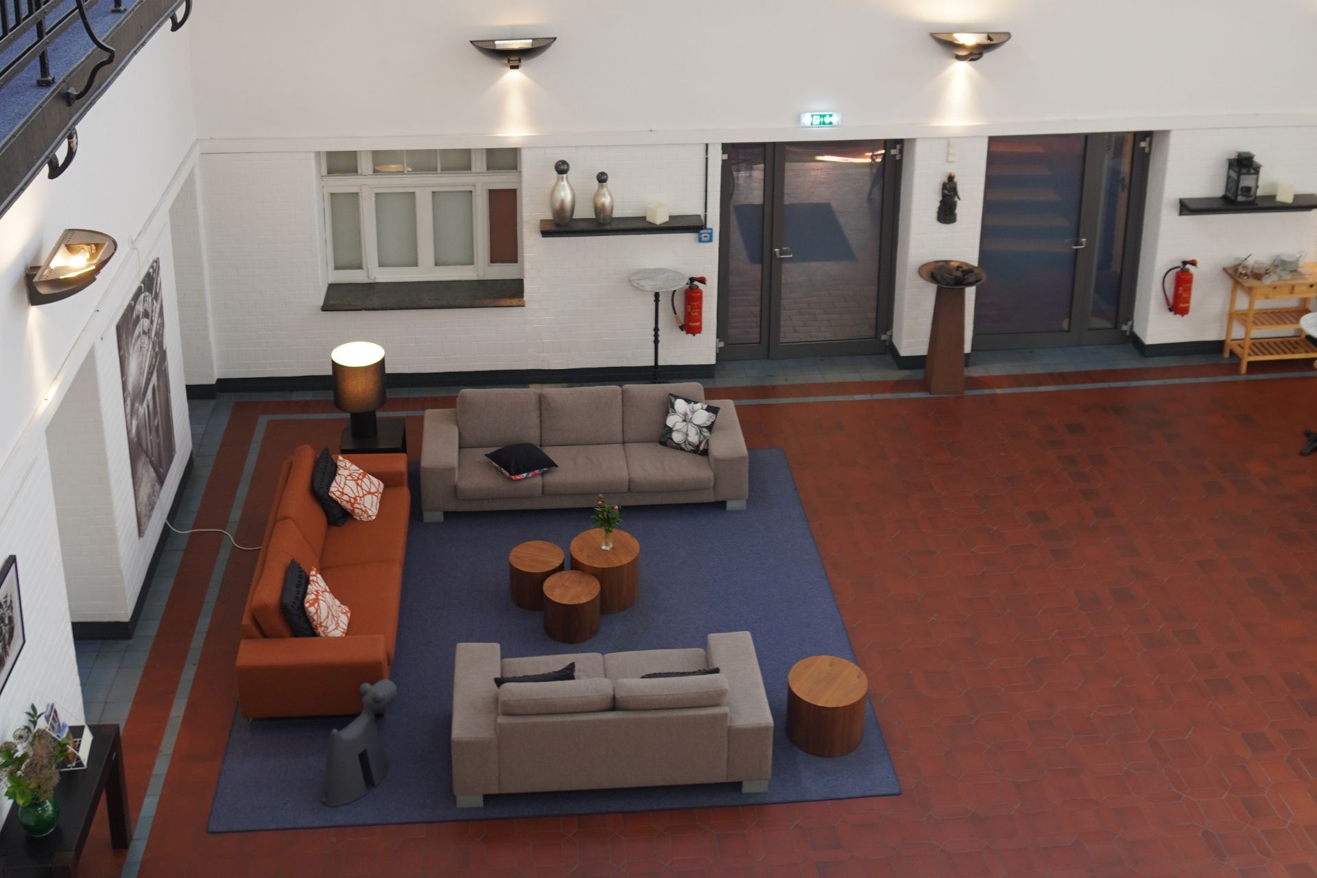 Jule Wagner, A cosy seating area in the Alte Lohnhalle hotel