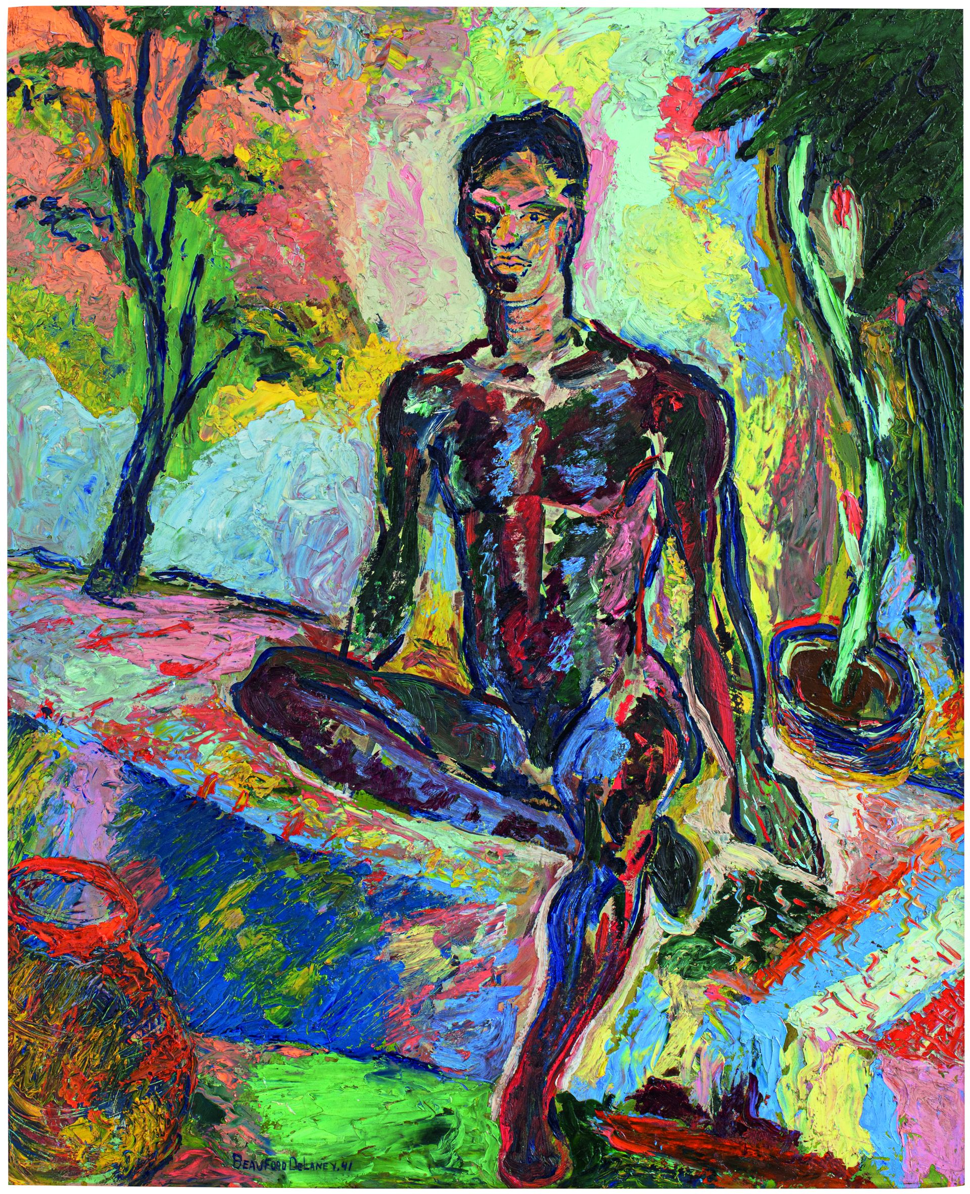 Beauford Delaney, *Dark Rapture* (James Baldwin), 1941, oil on Masonite