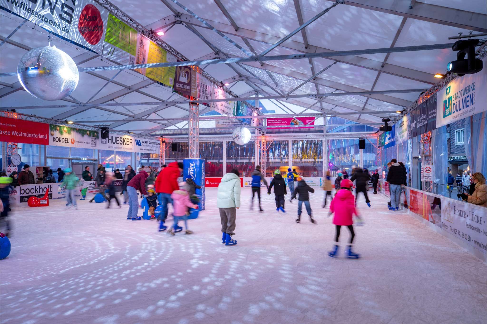 Ice rink Christmas market Dülmen winter